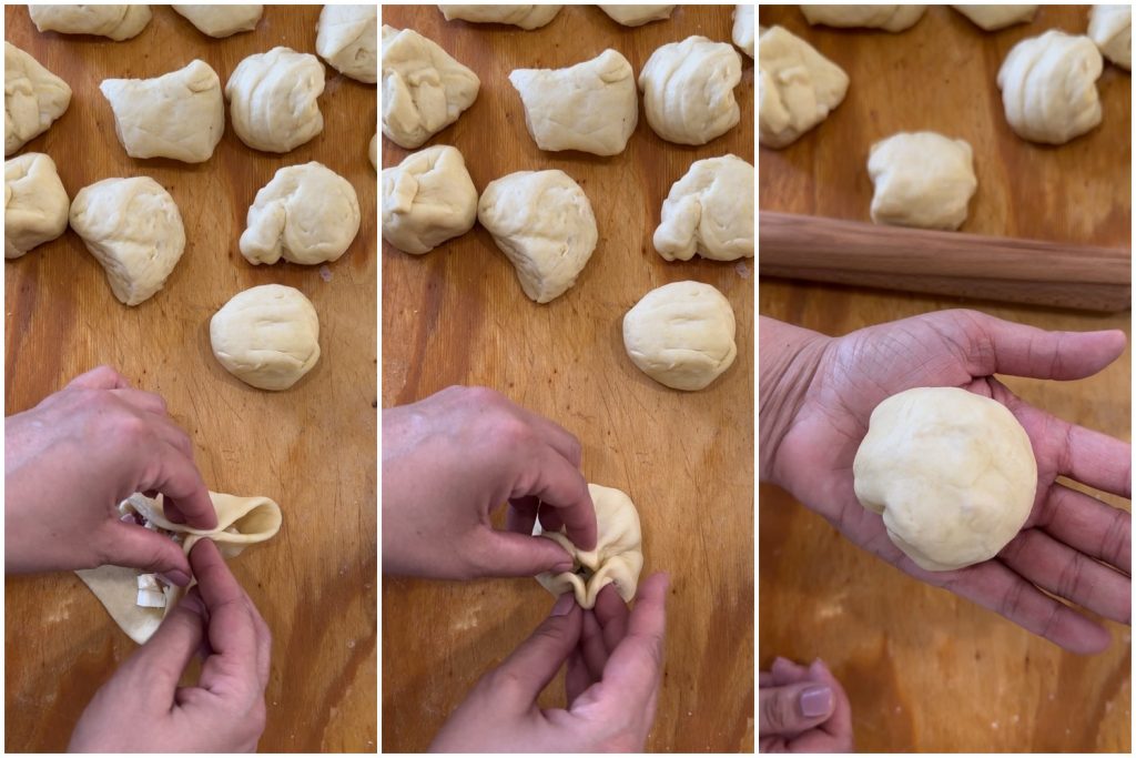 savory danube with cooked ham