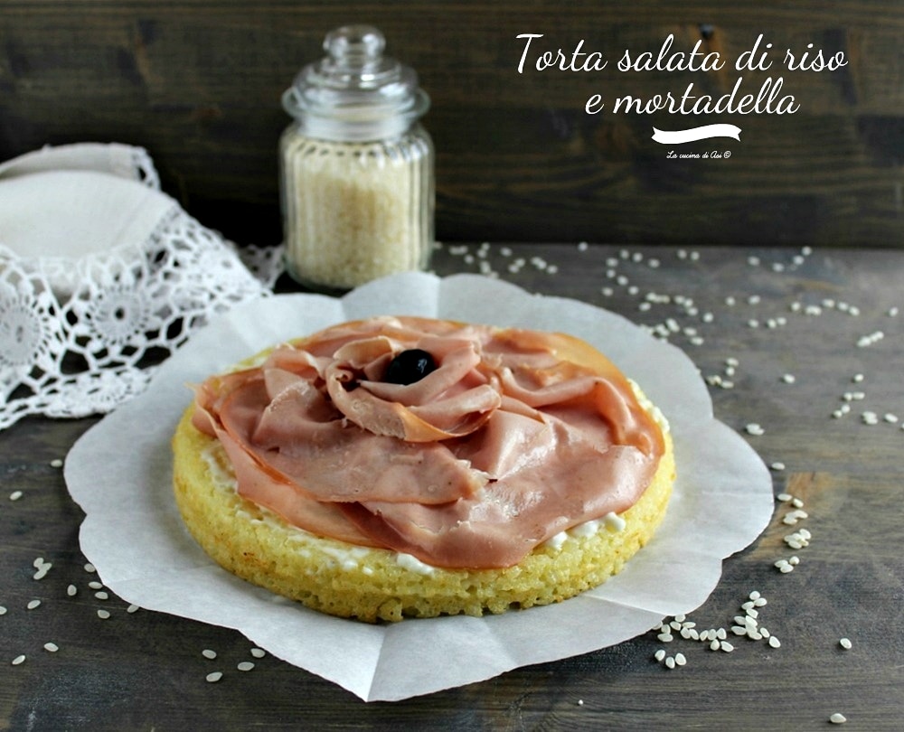 Savory Rice, Crescenza Cheese, and Mortadella Tart