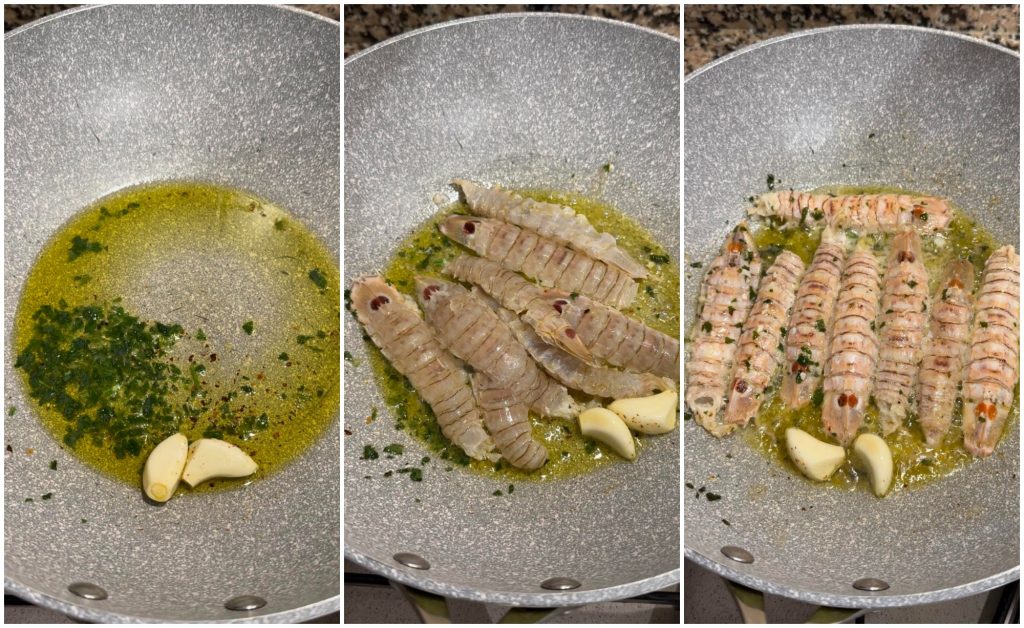 sea cicadas in the pan