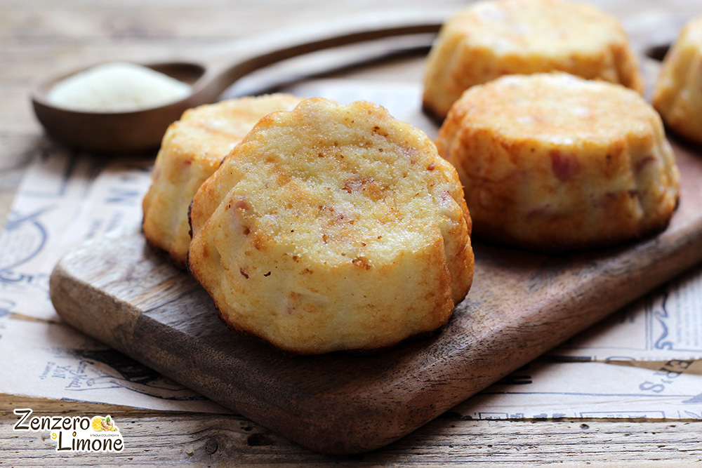 Semolina and Ham Flans