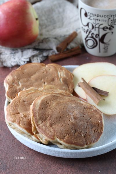 serve the pancakes with maple syrup or powdered sugar