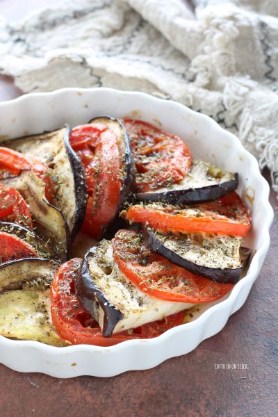 serve the vegetable tian hot or cold