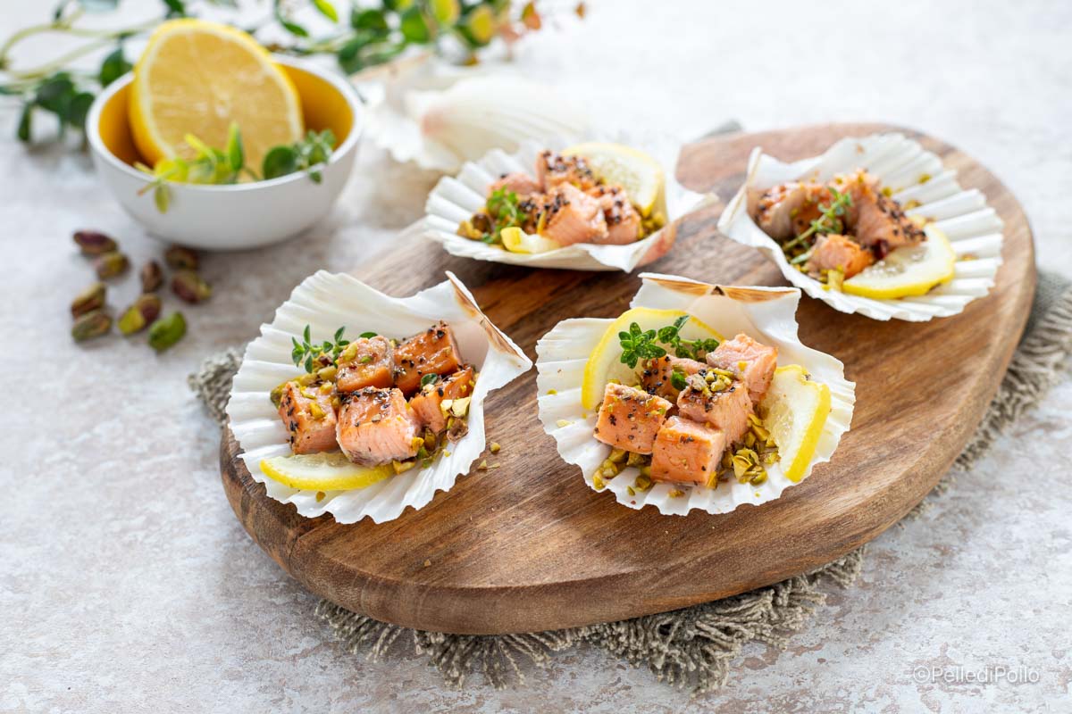 Shells with Salmon