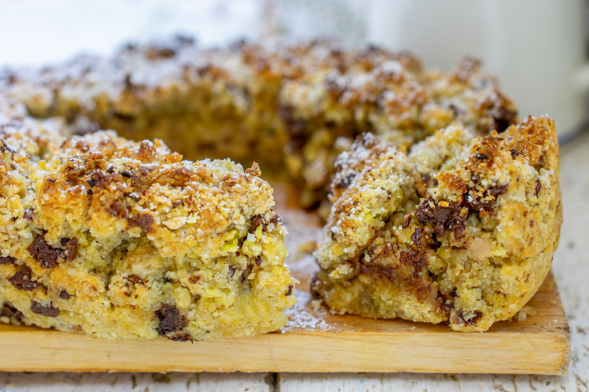 SHORTCRUST CAKE with COFFEE and chocolate