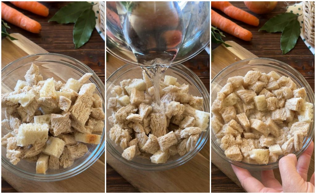 soaked bread for meatloaf