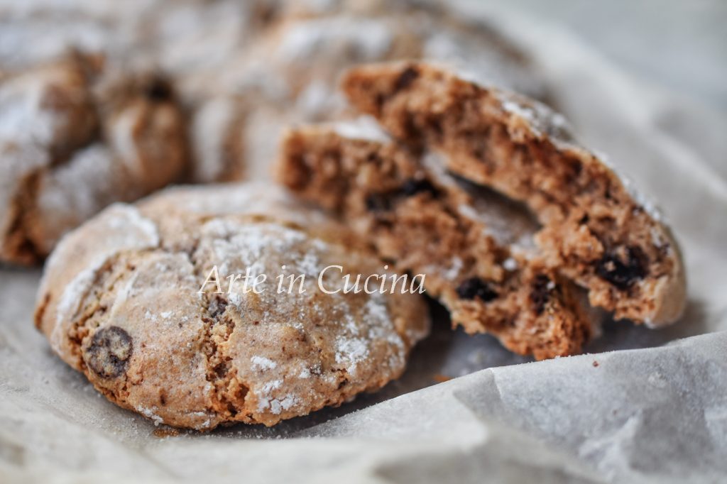 Soft Almond and Chocolate Pastries with Chips