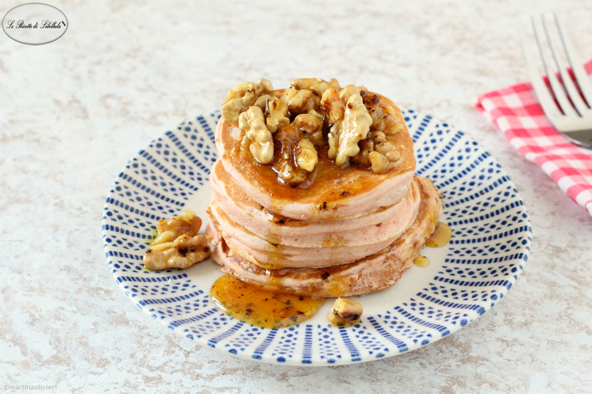 Spiced Pancakes with Walnuts and Honey