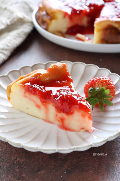 spread the strawberry coulis on top and serve