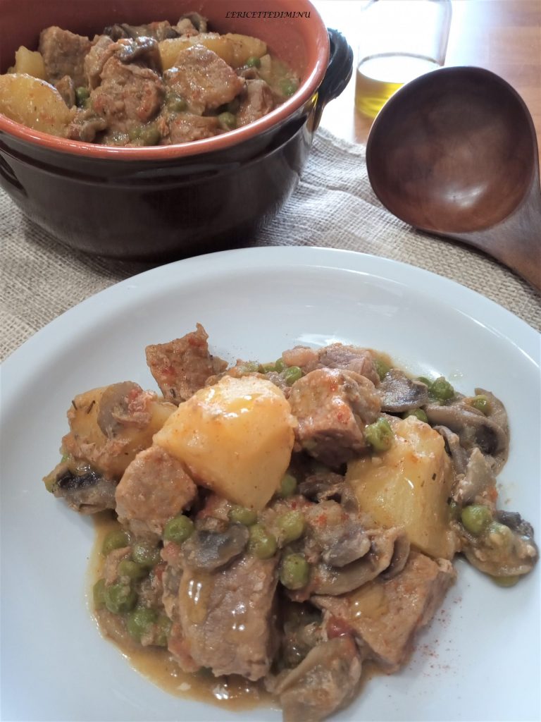 Stew with Potatoes, Mushrooms, and Peas