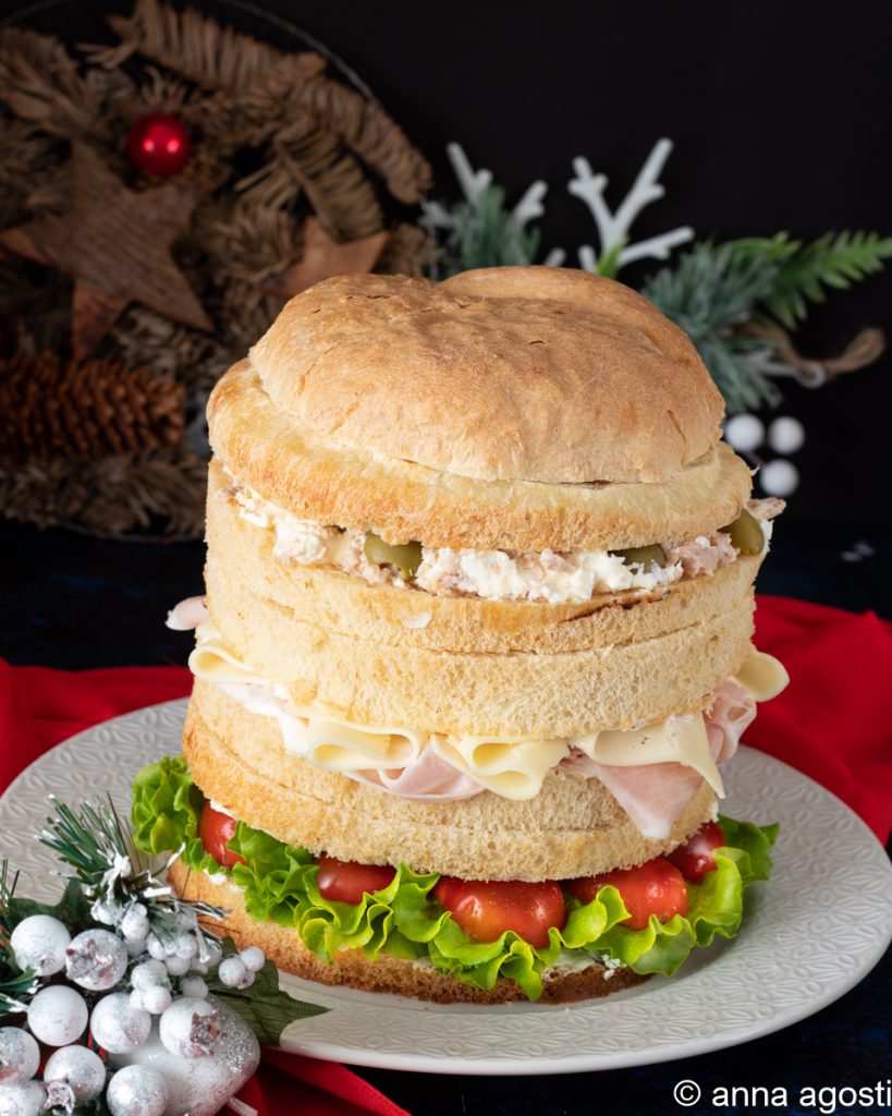 stuffed gastronomic panettone