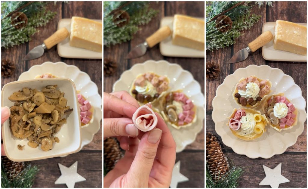 stuffed parmesan baskets