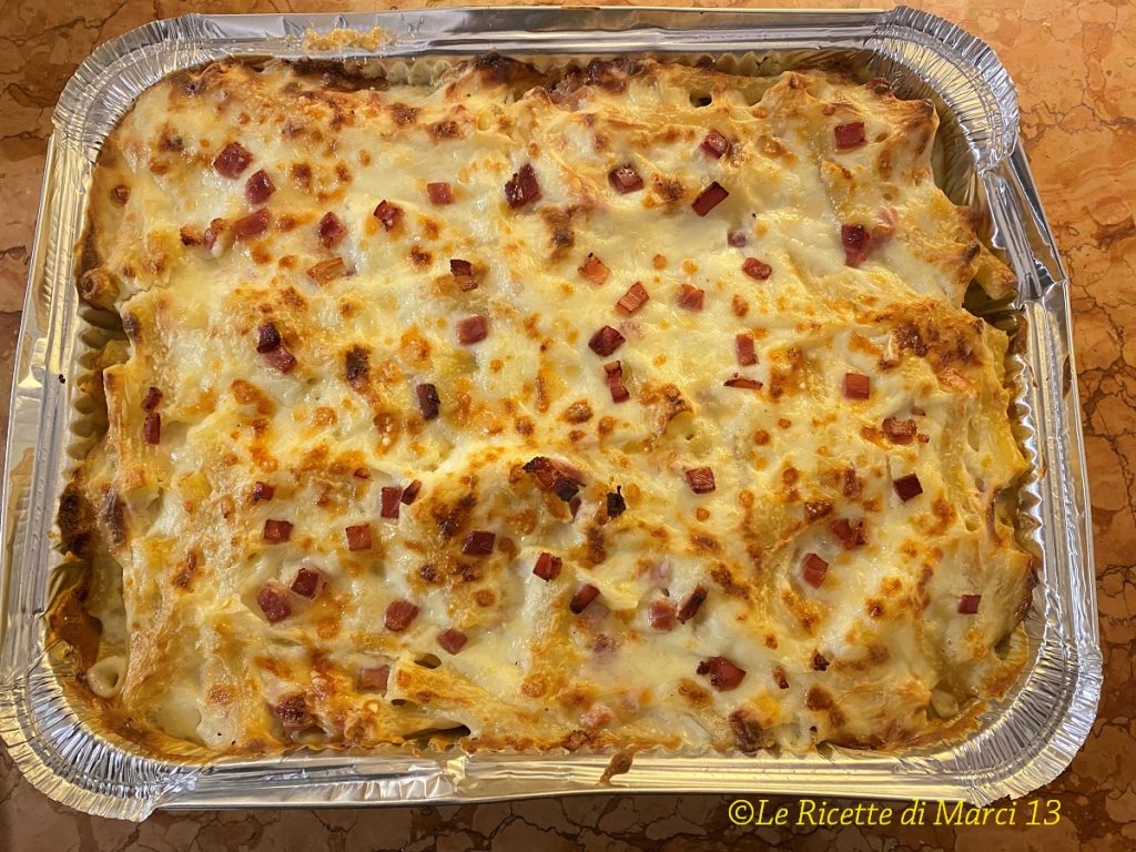 Stuffed White Baked Pasta