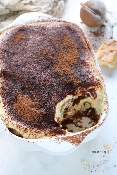 take the dessert and dust with unsweetened cocoa powder