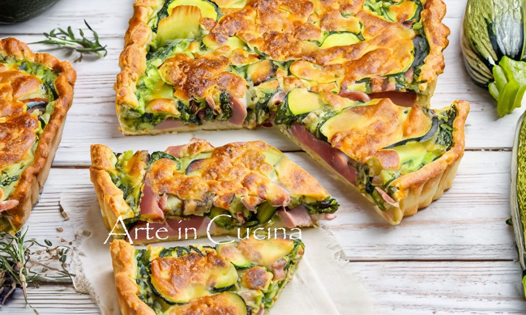 Tart with Zucchini and Ham