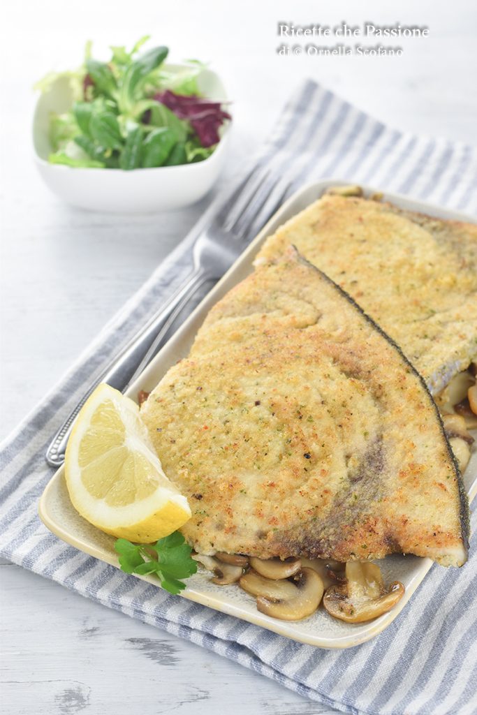 Tasty recipe for breaded swordfish in pan