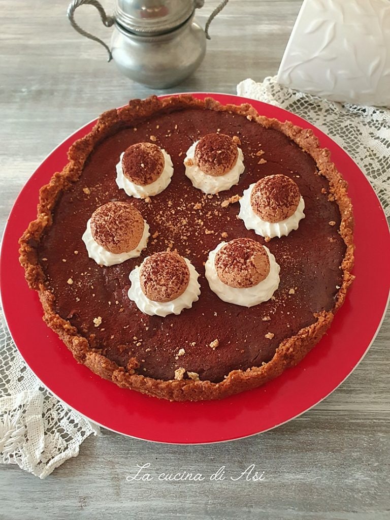 the chocolate amaretti tart