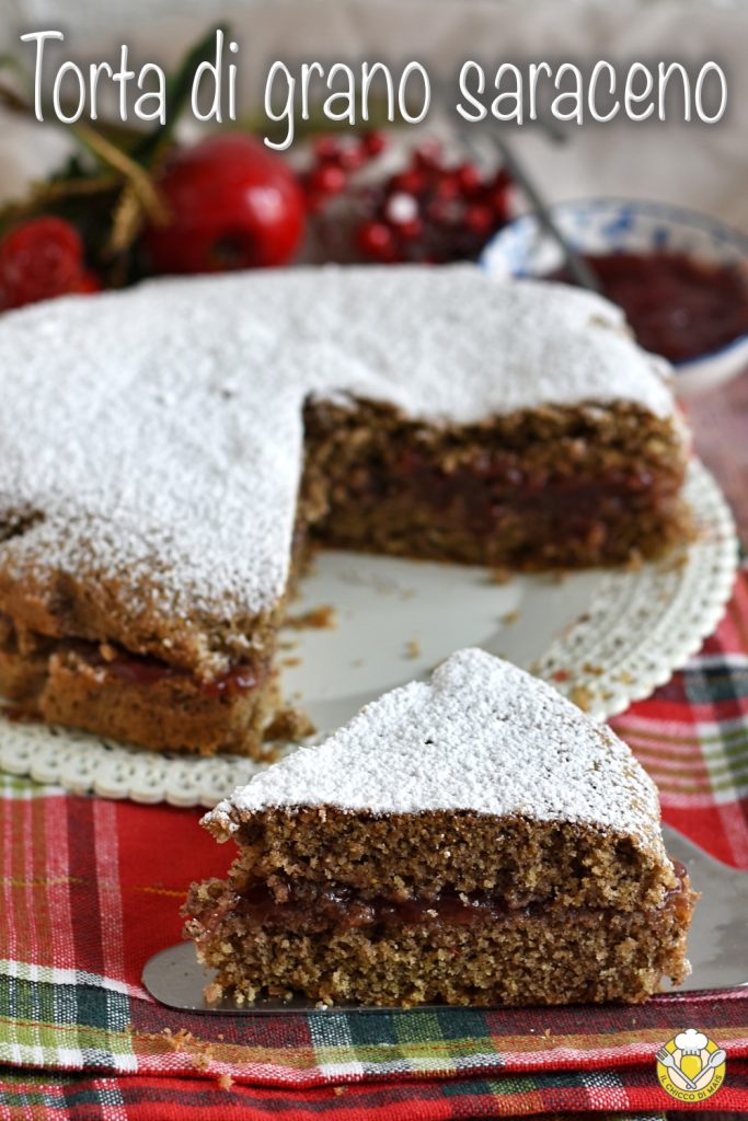 v_ south tyrolean buckwheat cake with cranberry jam soft gluten-free cake recipe trentino alto adige il chicco di mais