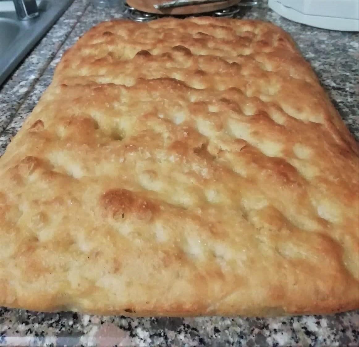 WHITE PIZZA on a Tray