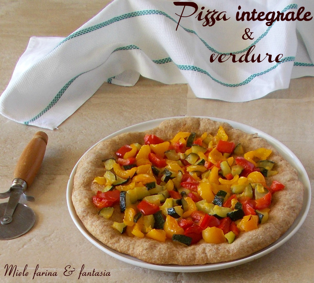 Whole Wheat Flour and Vegetable Pizza