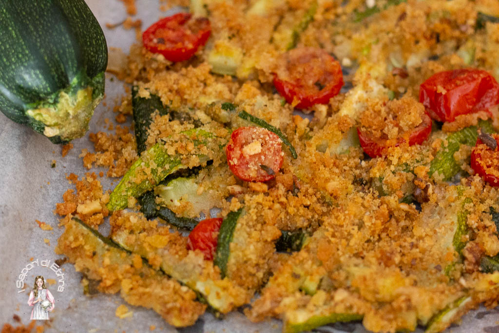 Gratinated Zucchini with Walnuts