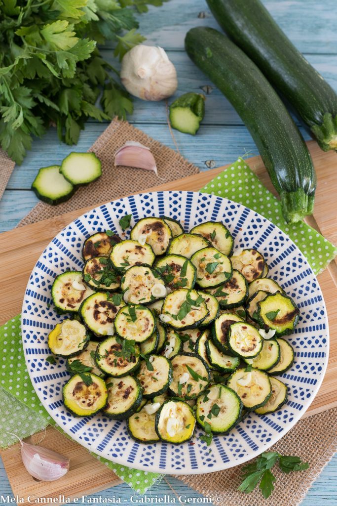 non-fried zucchini alla scapece