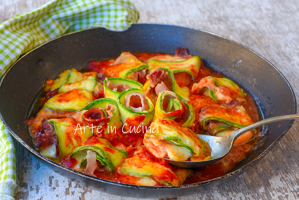 Zucchini Parmigiana Rolls