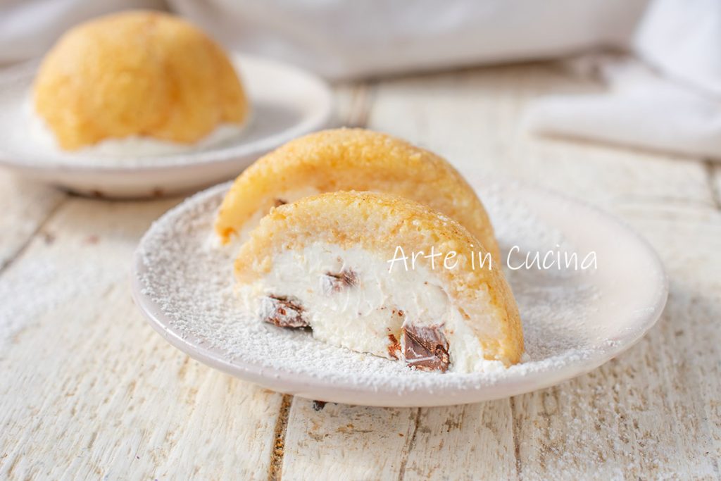 Mini zuccotti with Pavesini single servings