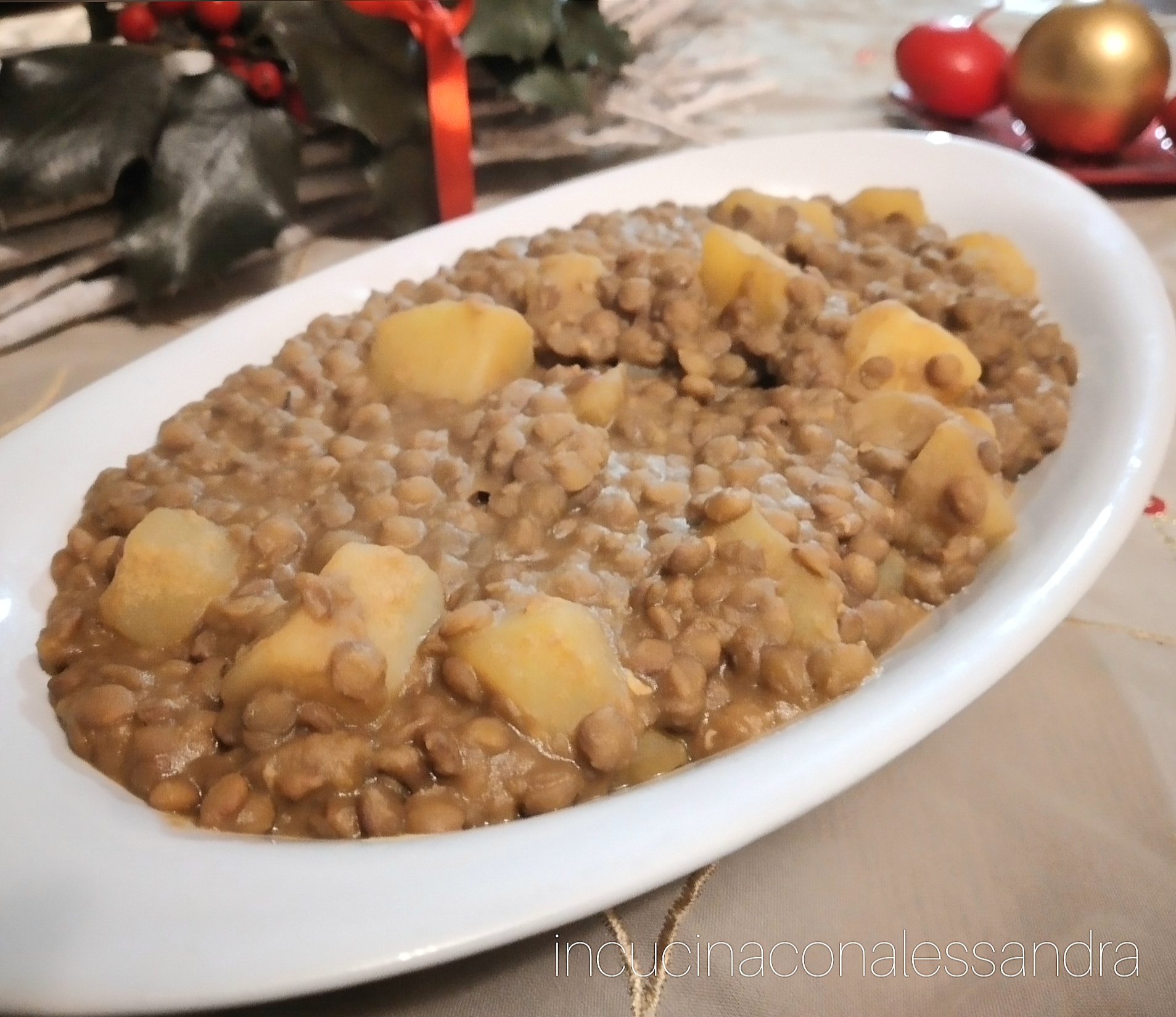 Lentils and Potatoes on New Year’s Eve