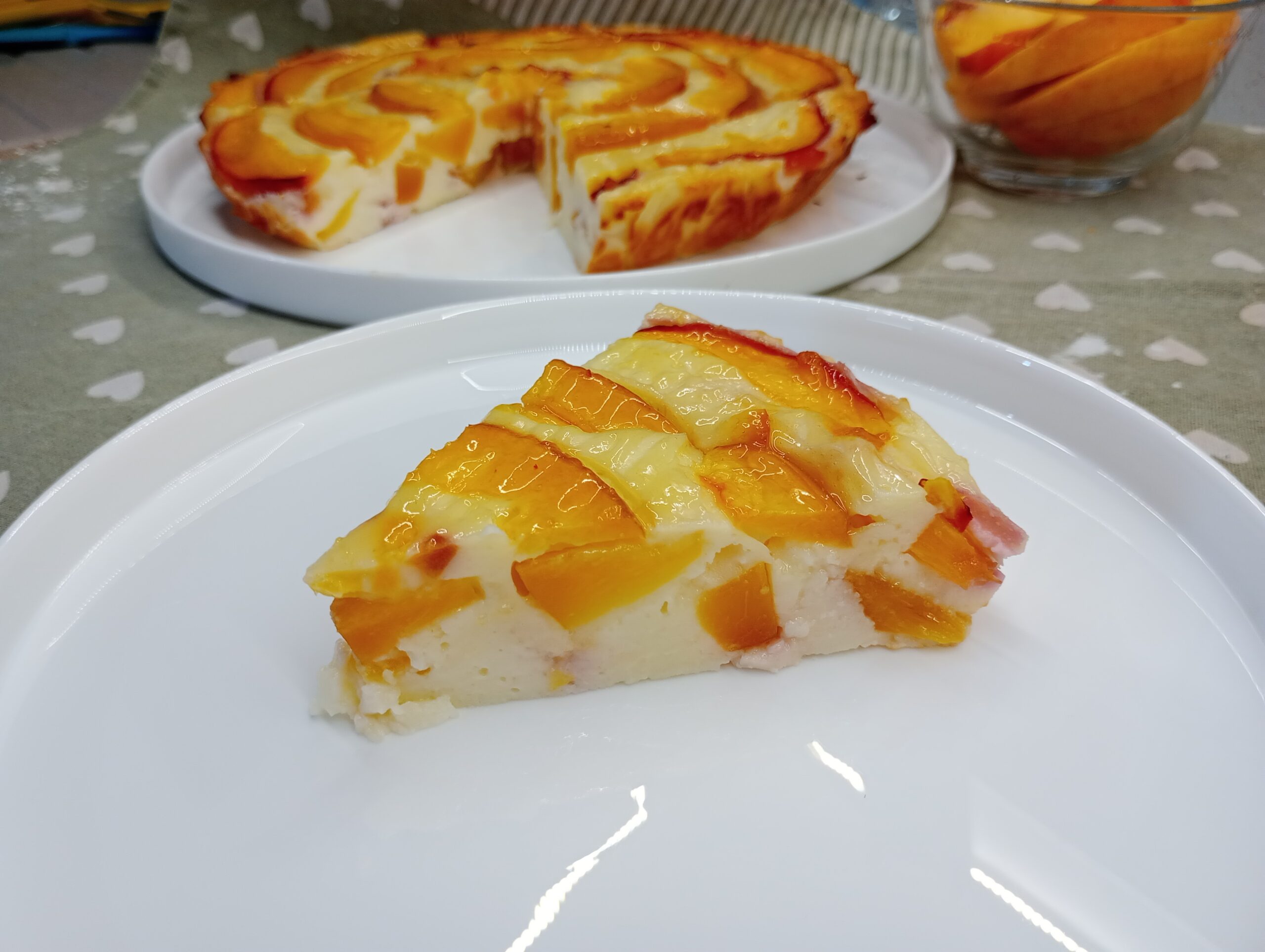 Creamy Peach and Yogurt Cake