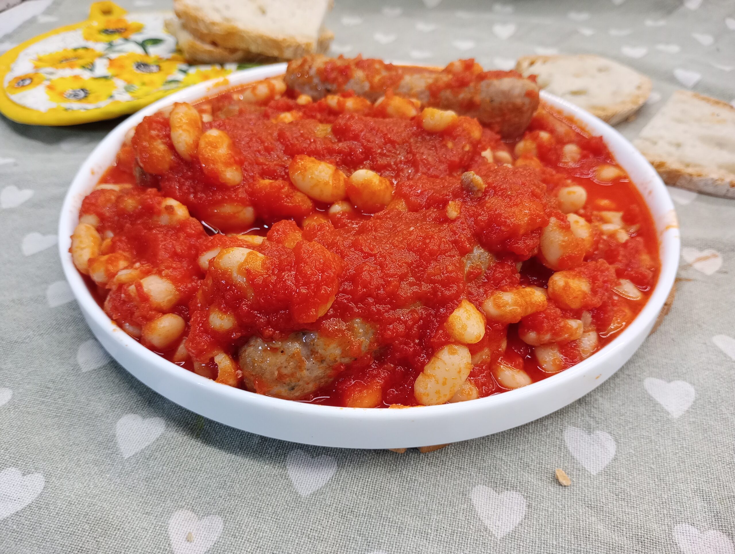 Sausage and Beans in Tomato Sauce