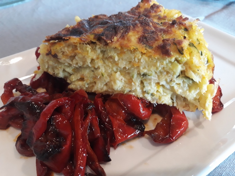 Codfish Cake with Grated Vegetables