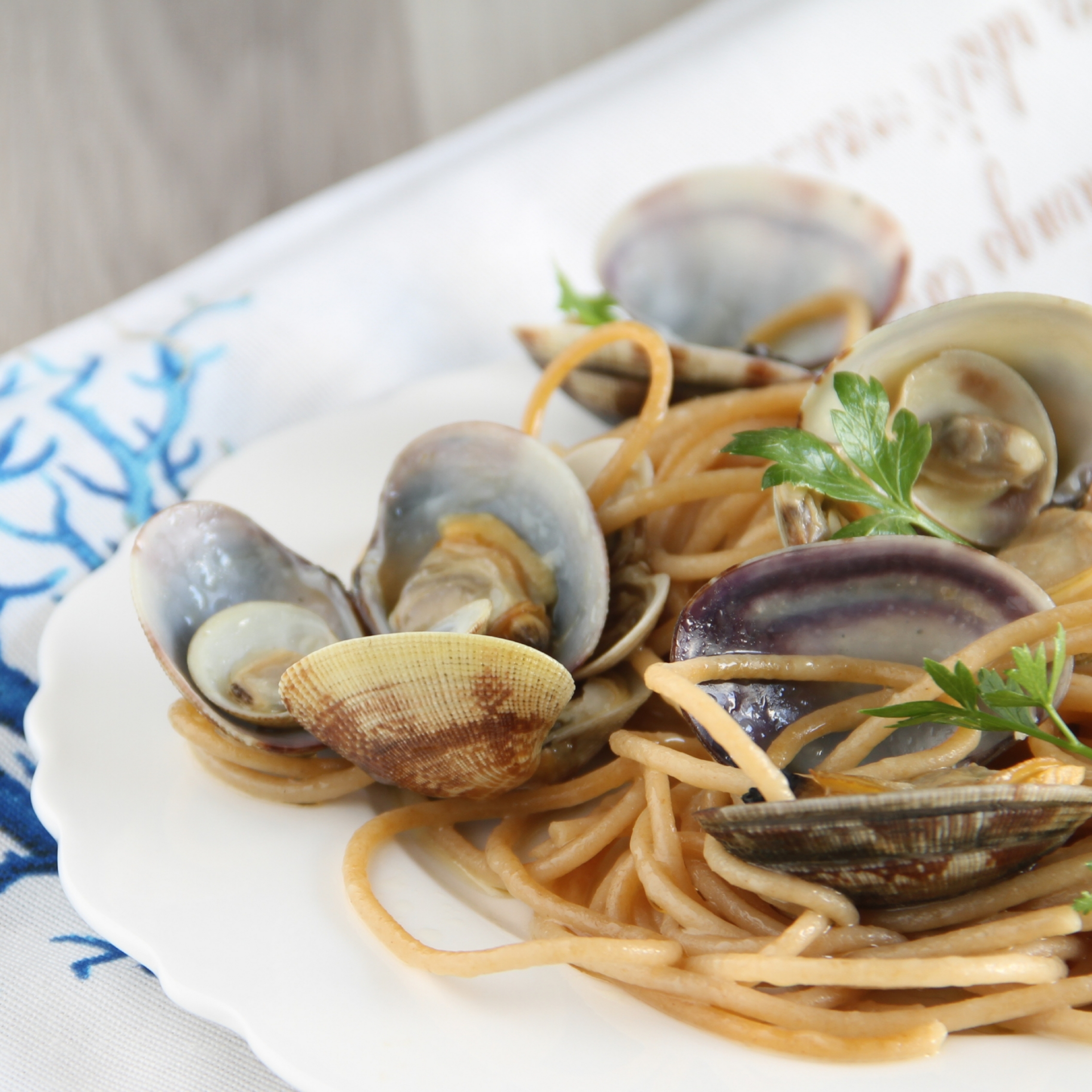 Linguine with True Clams and Lupins