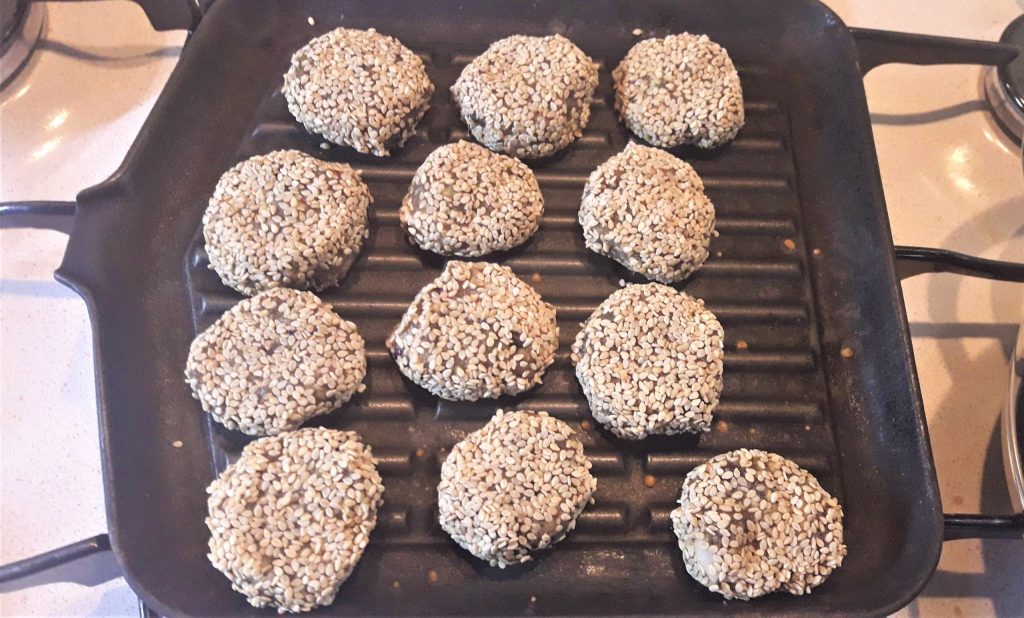 Sesame and Tangerine Tuna Patties