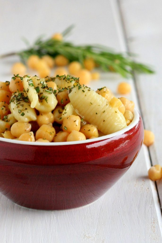 Summer Pasta and Chickpeas