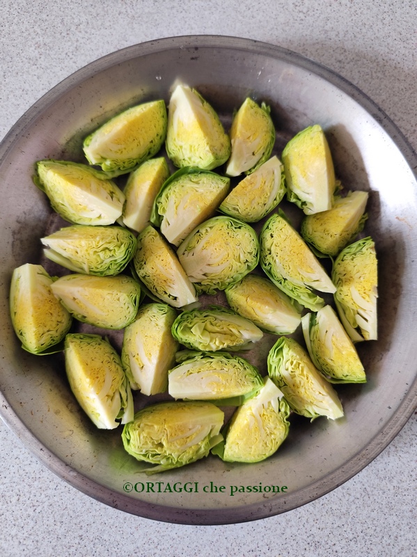 single layer Brussels sprouts