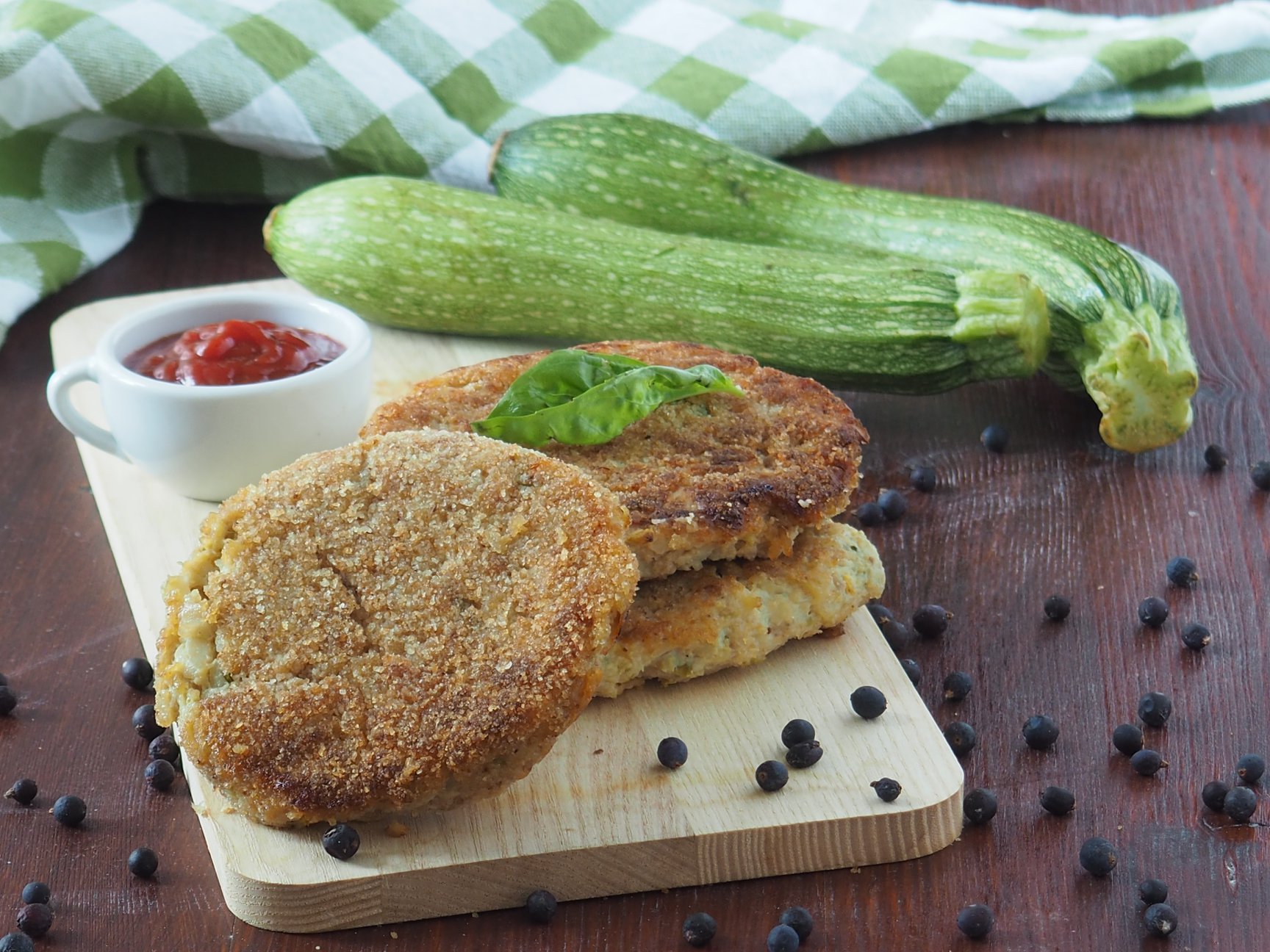 Zucchini, Potato, and Ground Meat Burgers