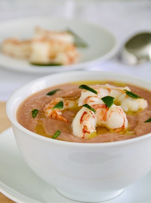 Bean and Shrimp Gazpacho
