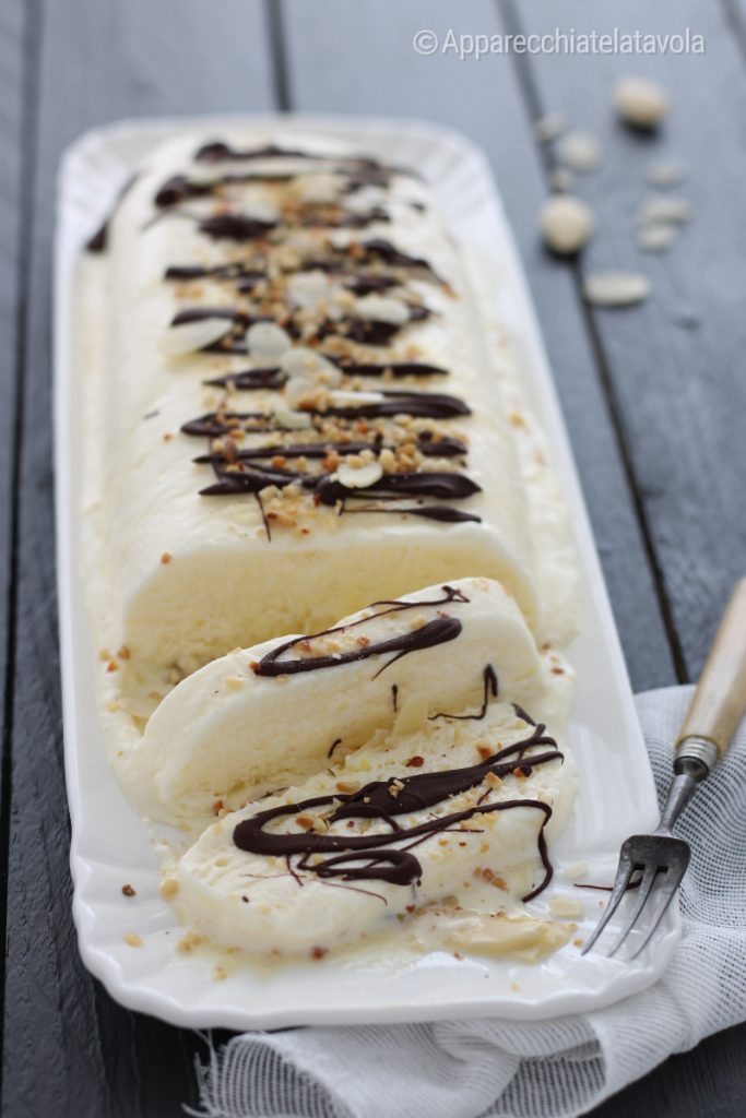 Almond semifreddo