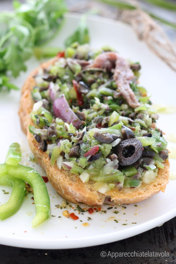 bruschetta with peppers