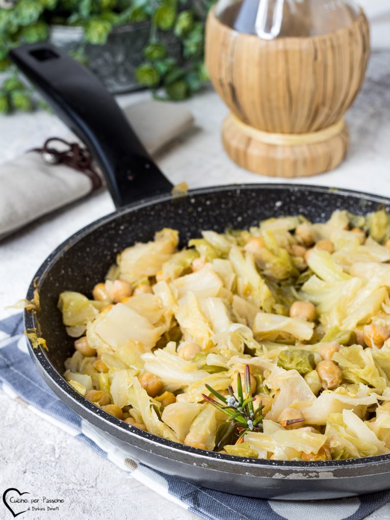 cabbage and chickpeas
