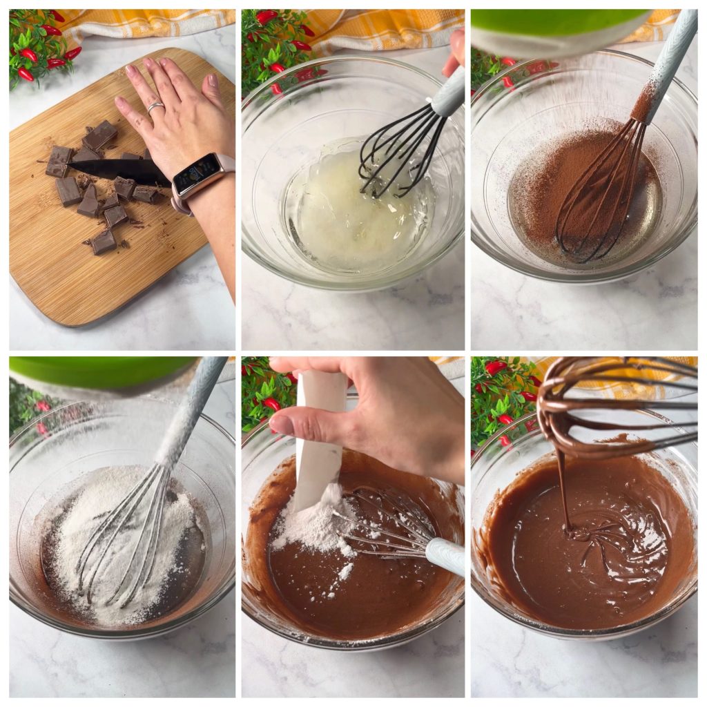 Egg-free water and cocoa muffins air fryer