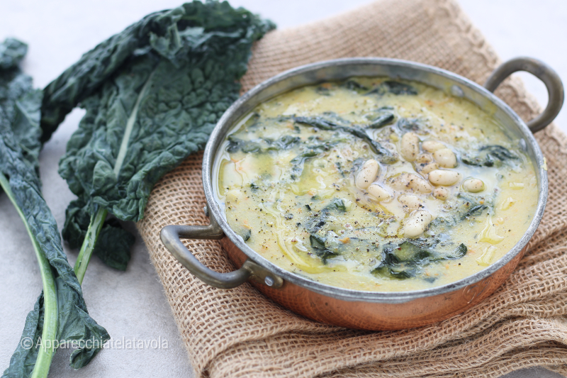 FARINATA WITH KALE AND BEANS