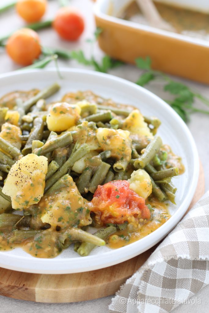 green beans and potatoes