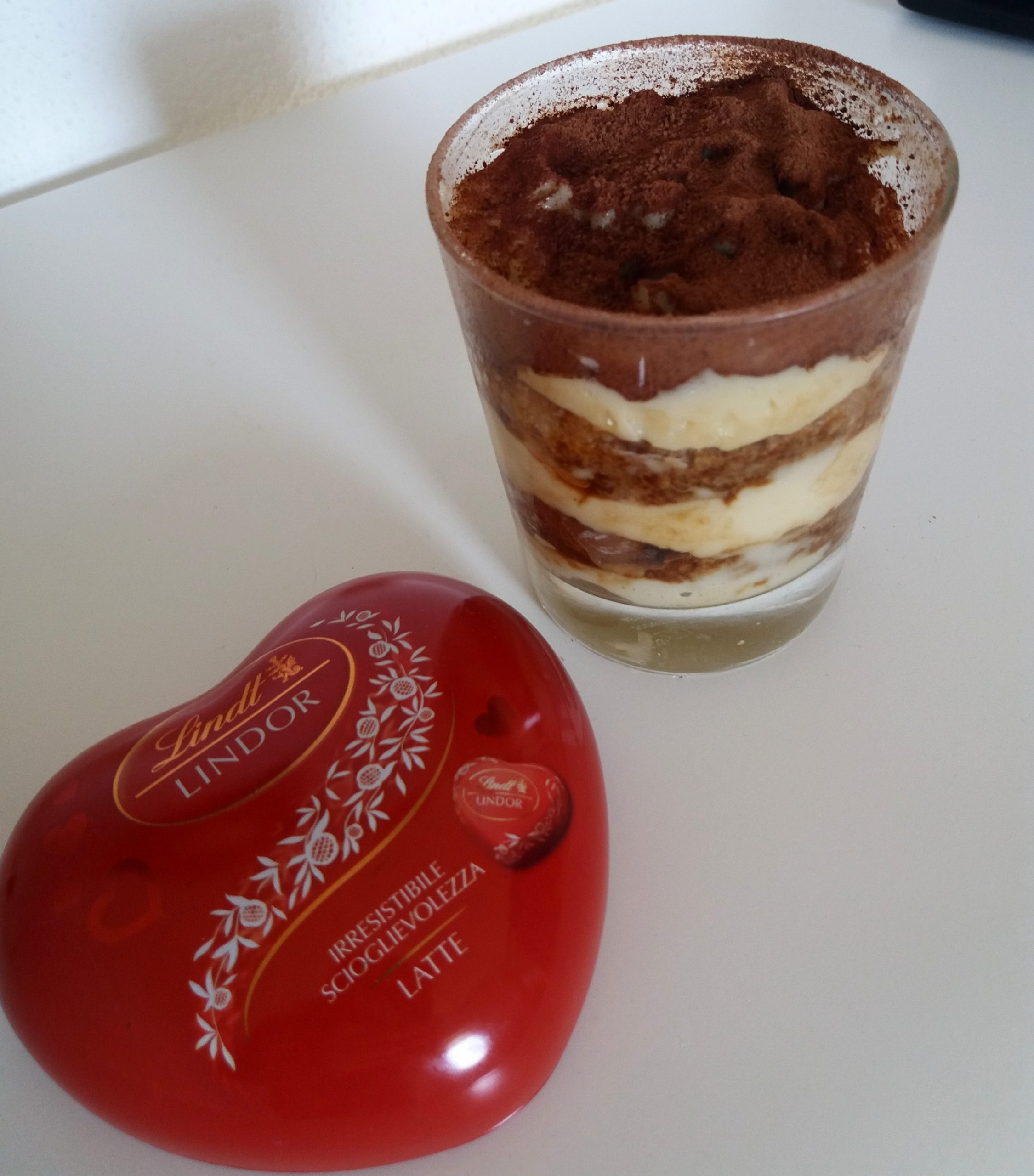 Glass Dessert with Baileys Cream