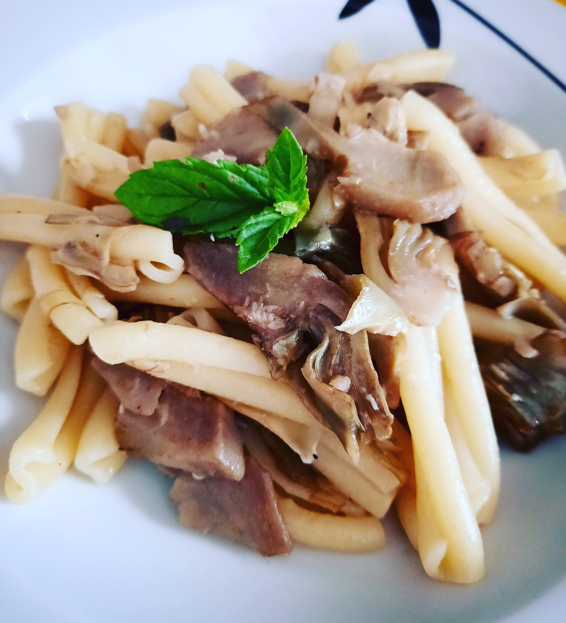 Caserecce with Artichokes and Mint