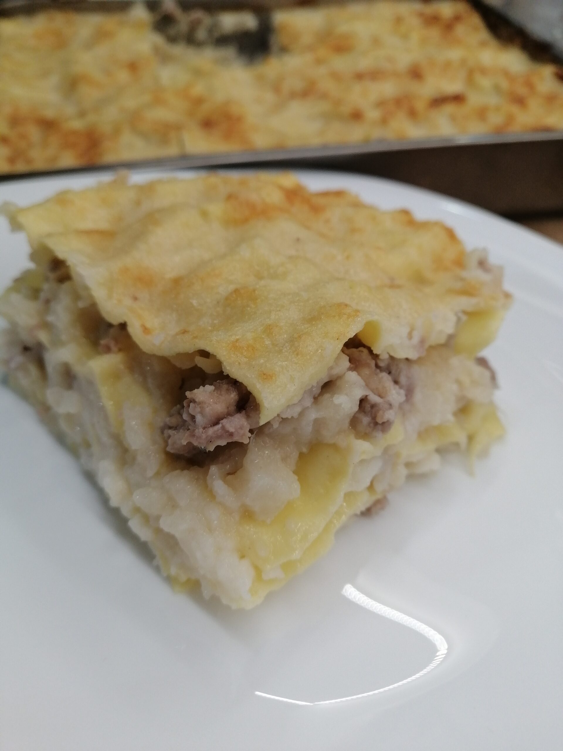 Lasagna with Cauliflower and Sausage