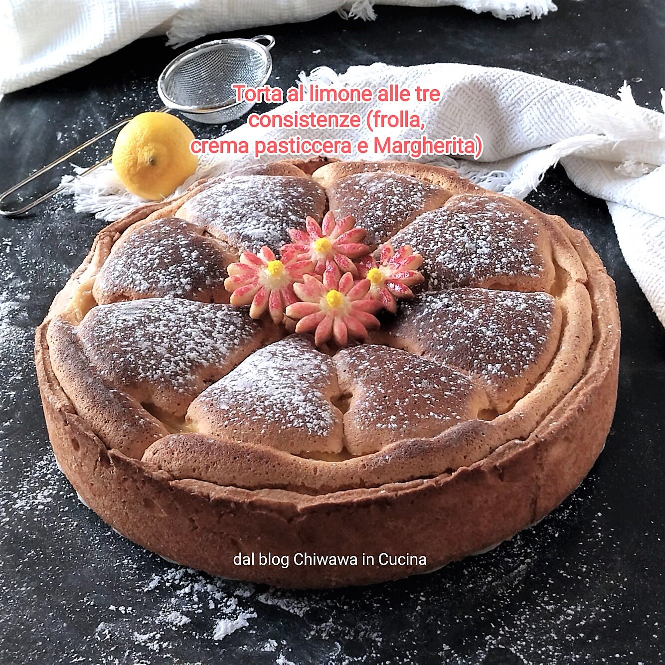 Lemon Cake with Three Textures (Shortcrust, Custard, Sponge)