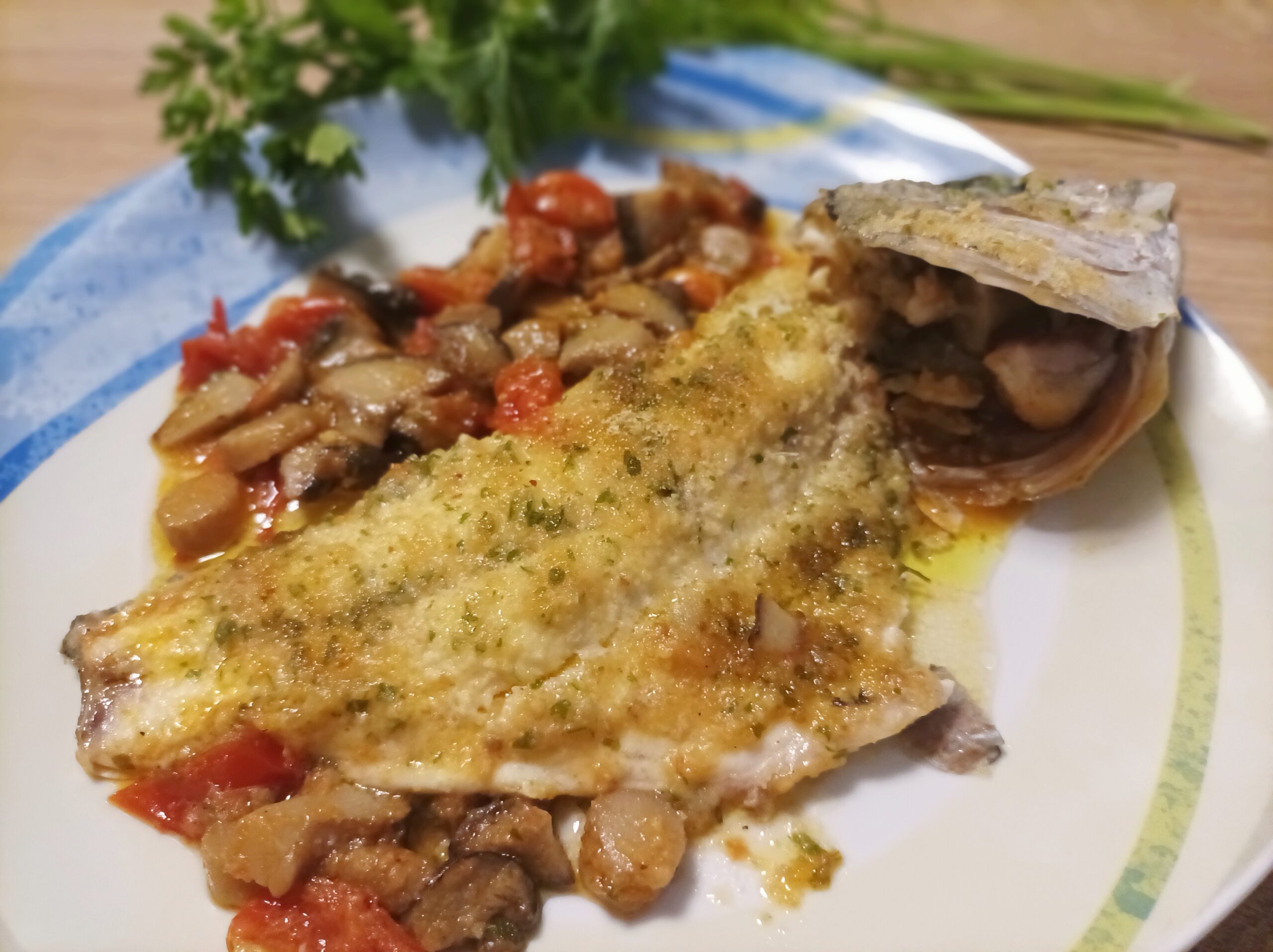 Sea Bass with Cardoncelli in the Pan
