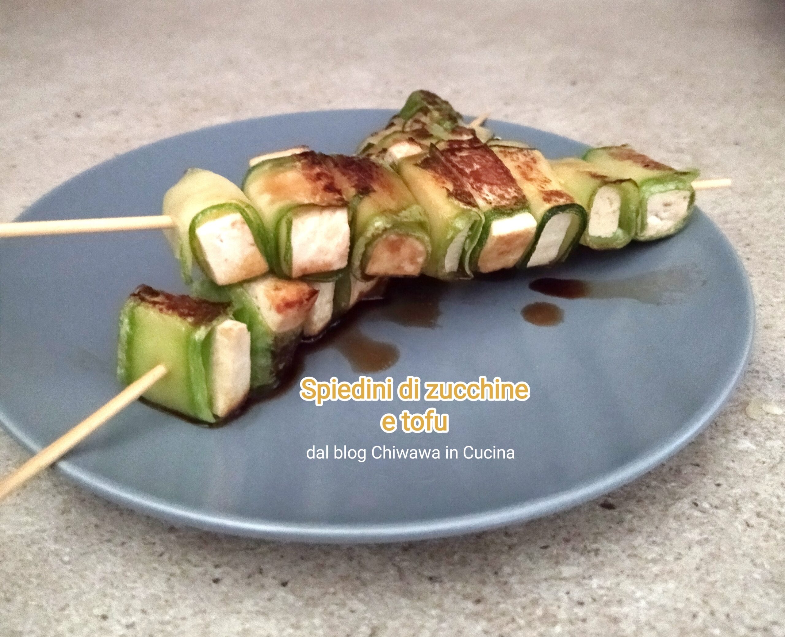 Zucchini and Tofu Skewers