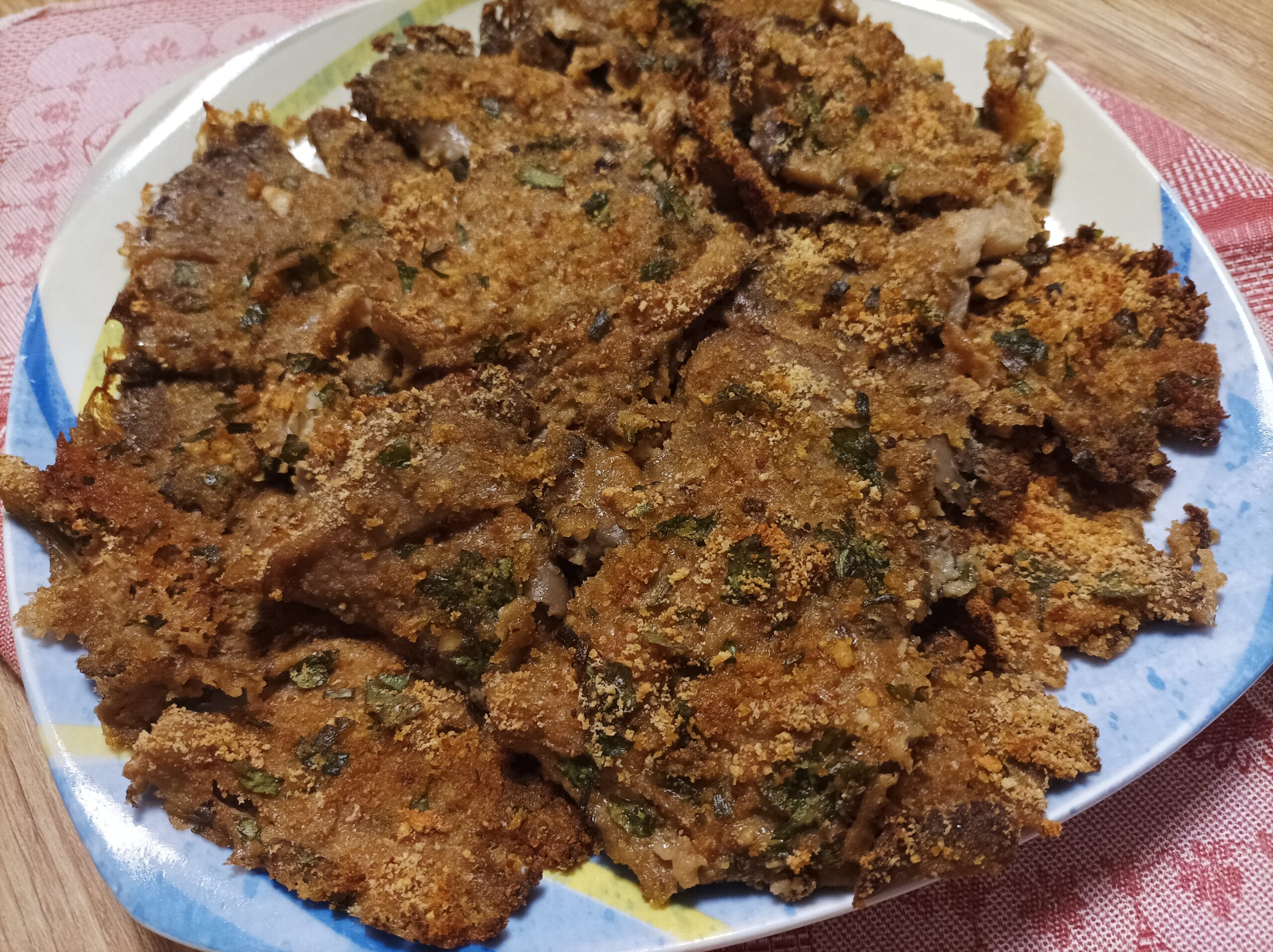 Gratinated Mushrooms